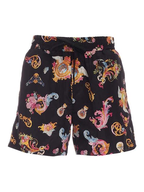 versace black swim trunks|Versace jeans couture swim shorts.